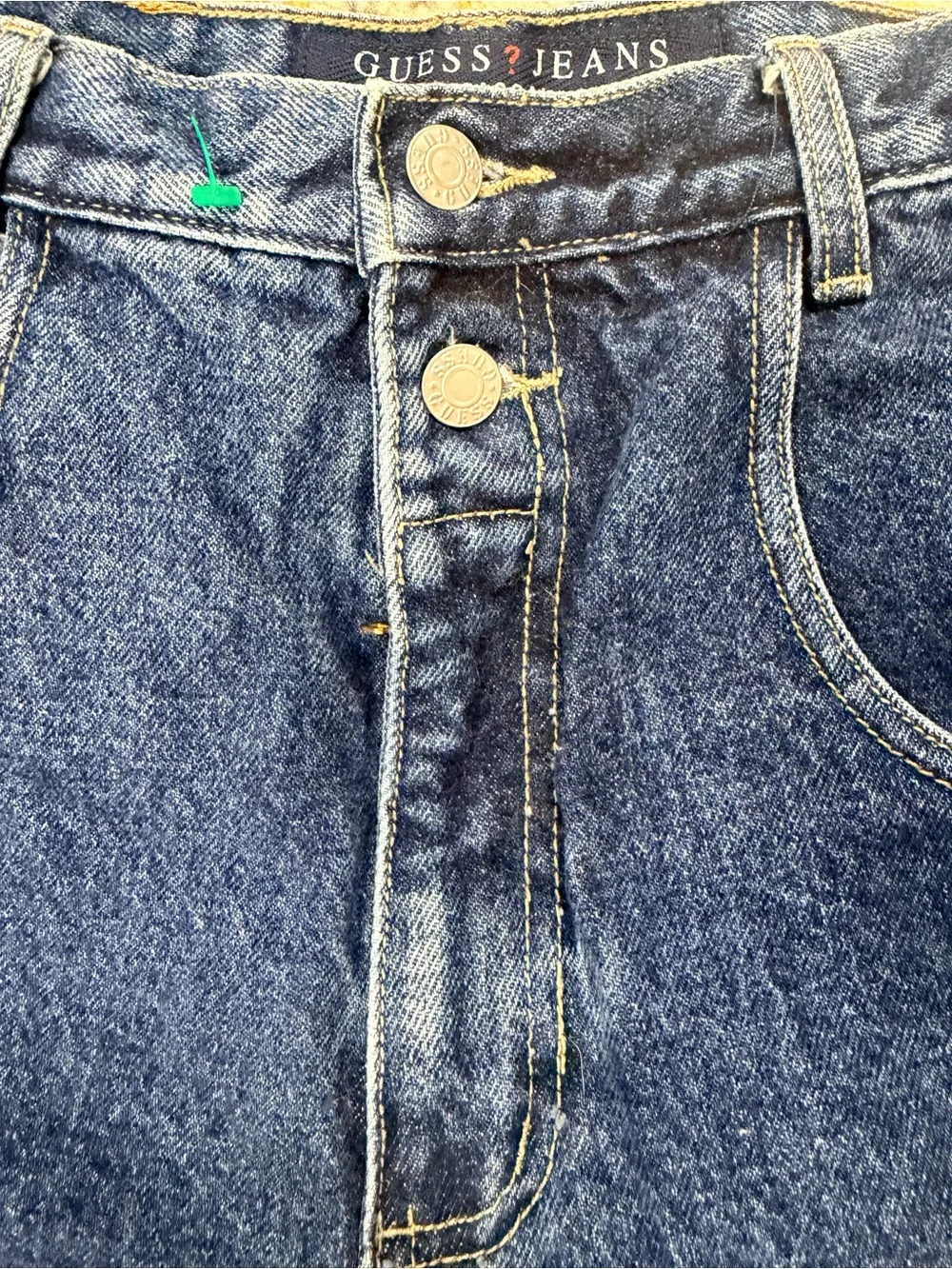 Vintage Guess Jeans Pascal 075 USA Made Loose Fit Tapered 32x30 100% Cotton Y2K